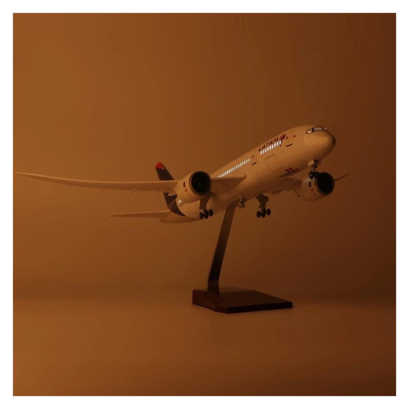 Giocattoli per aeroplani pressofusi 47 cm per modello B787 Dreamliner Aereo 787 Collezione di aeroplani pressofusi Display statico Modello di aereo Display da tavolo per raccolta ed esposizione (senza
