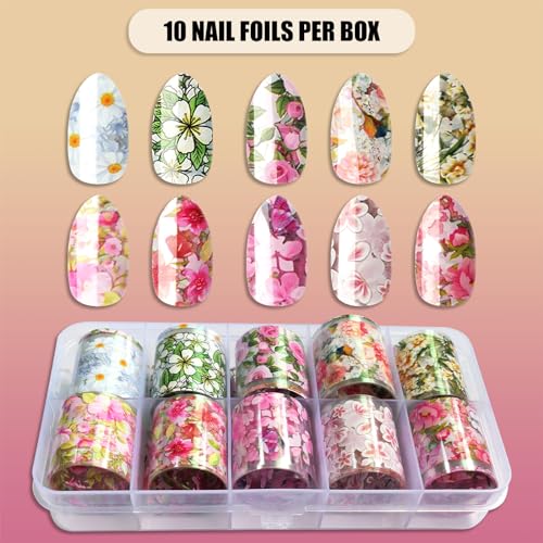 LoveOurHome Adesivo de 30 folhas metálicas para unhas metálicas de transferência de mármore adesivos