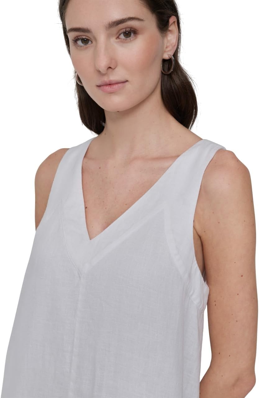 [ディーケーエヌワイ] ドレス Lightweight Linen Maxi Dress レディース