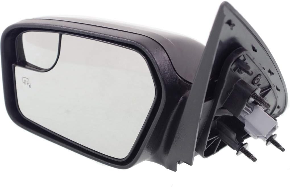 For Ford Fusion 2011 2012 Door Mirror Driver Side | Power | Heated | Non-Folding | w/Blind Spot Glass & Puddle Light | Paintable | Replacement For BE5Z17683BA, BE5Z17683BA-PFM | FO1320423