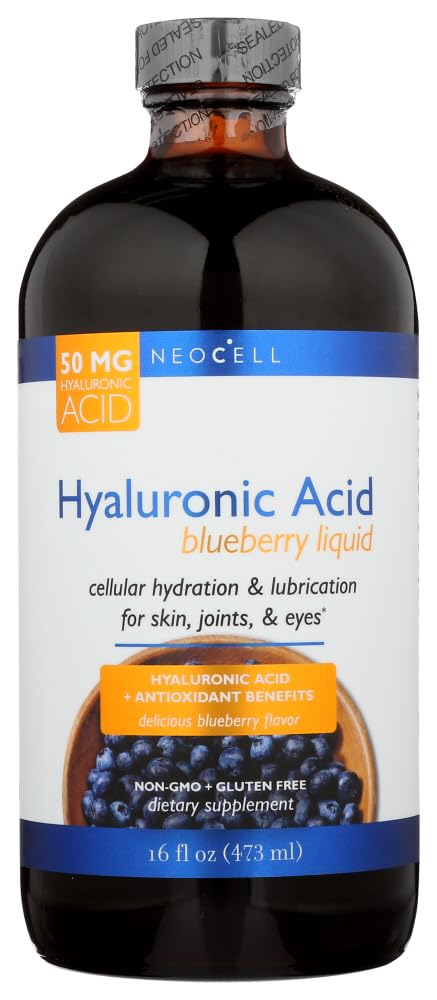 NeocellJoint Health Hyaluronic Acid Blueberry Liquid 50 mg 16 fl. oz. 16 fl oz (a) (Packaging may vary)