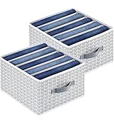 Homsorout Wardrobe Clothes Organizer for Jeans, Foldable Drawer Organizers for Clothing, Closet O...