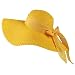 Aivtalk Girls Multi-colors Large Brim Flower Beach Sun Hats with Cute Bowknot