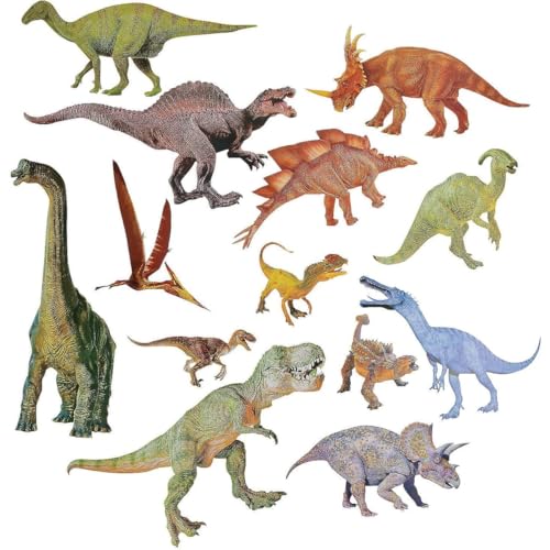 Jumbo Dinosaur Cutouts - 13 Pieces - Educational and Learning Activities for Kids