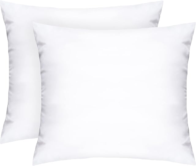 Komfortec Poduszka pod głowę 60 x 70 cm, zestaw 2 sztuk, wypełnienie z poszewką (biała)