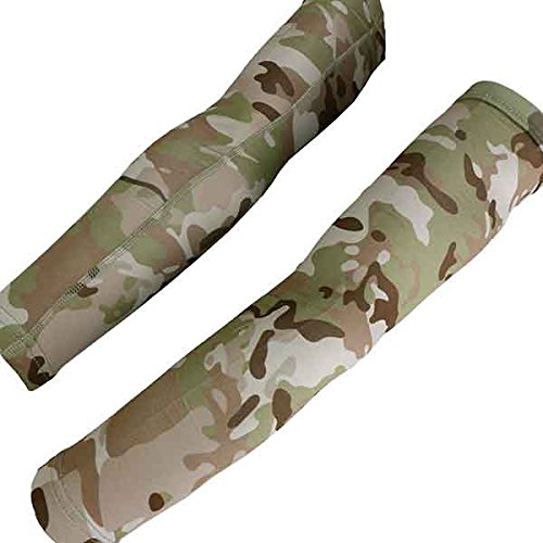 SHENKEL クール ストレッチ アームカバー アームスリープ 迷彩 L  日焼け 紫外線 UV対策 冷感 アウトドア スポーツ バイク 自転車 ゴルフ 登山 釣り サバゲー サバイバルゲーム 通勤 運転 男女兼用