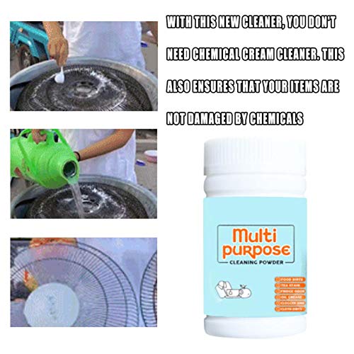 Multi-Purpose Cleaning Powder Powder Cleanser for Kitchens & Bathrooms - All Types of Surfaces, Cleans Grime & Dirt, Polishes Surfaces, Absorbs Odors (100g)