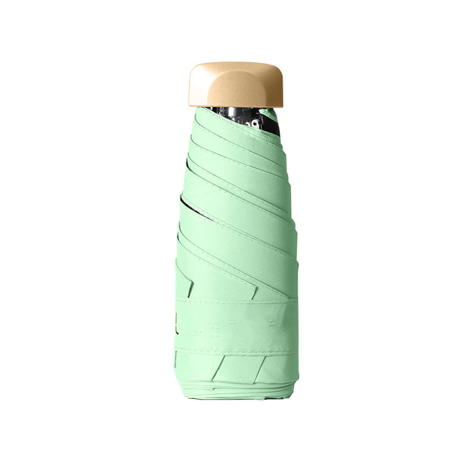 Paraguas para Bolso, Compacto de Viaje, Ligero y portátil, sombrilla Resistente al Viento con 99% de protección UV para Mujeres y Hombres