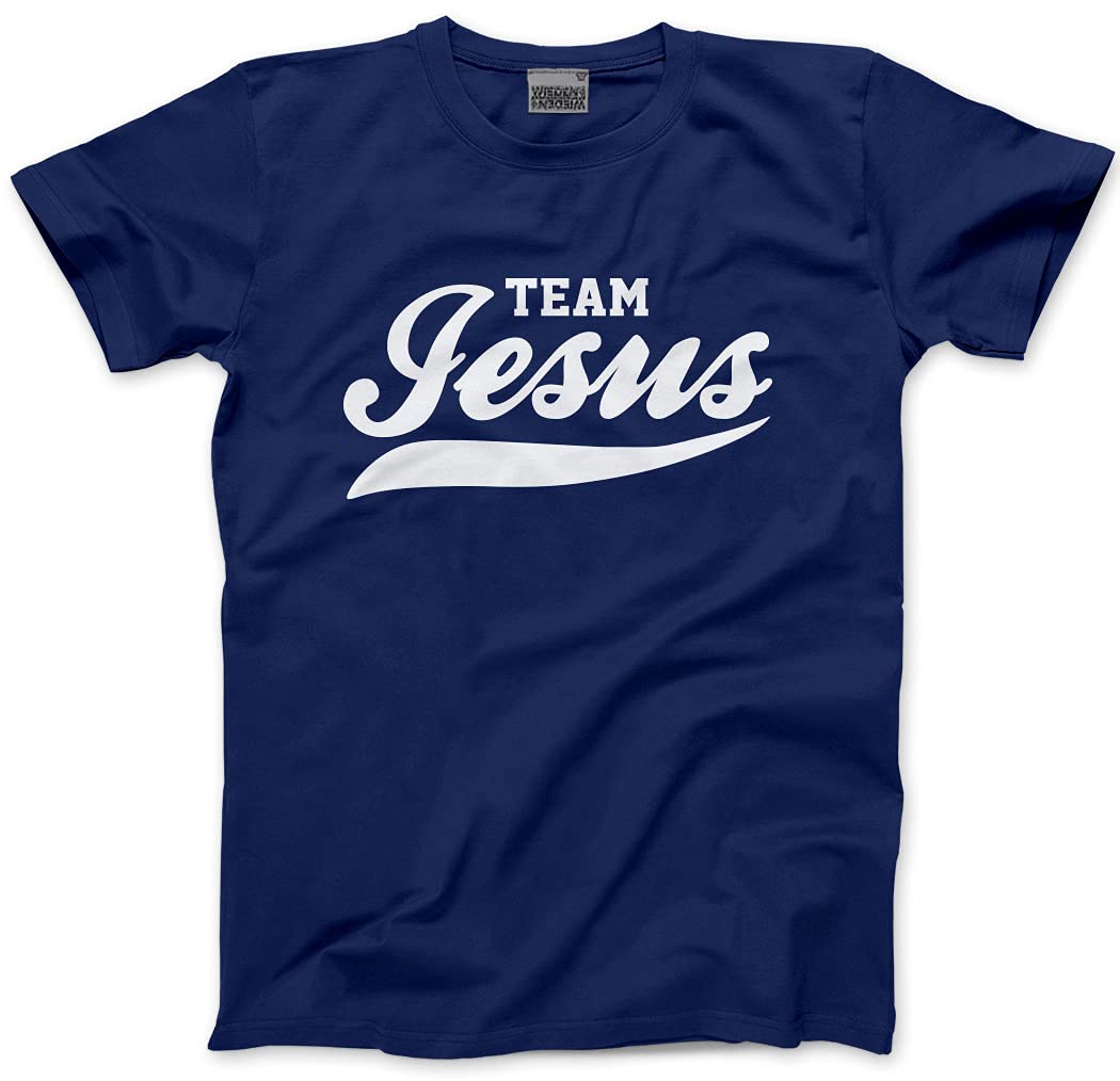 Hotscamp Unisex Navy Team Jesus Men's T-Shirt - Small