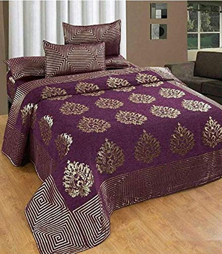 SpangleHomes Chenille 500 TC Bedsheet (Wine, King) (B081MXG43F) Amazon Price History, Amazon Price Tracker