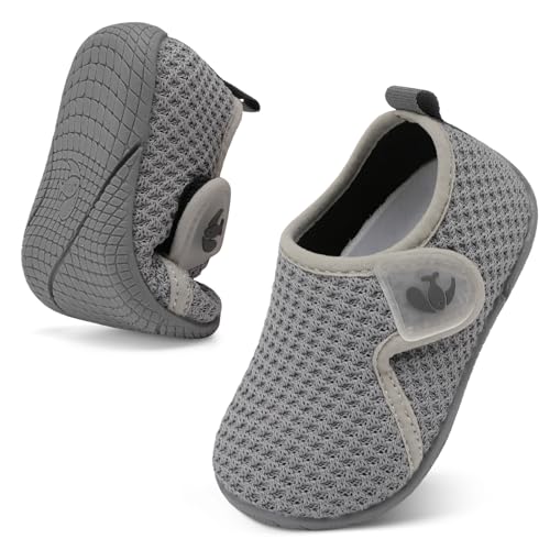 Image of FEETCITY Toddler Walking Shoes Slip On Toddler Shoes Boys Girls Kids Sports Sneakers Casual School Shoes Barefoot Shoes