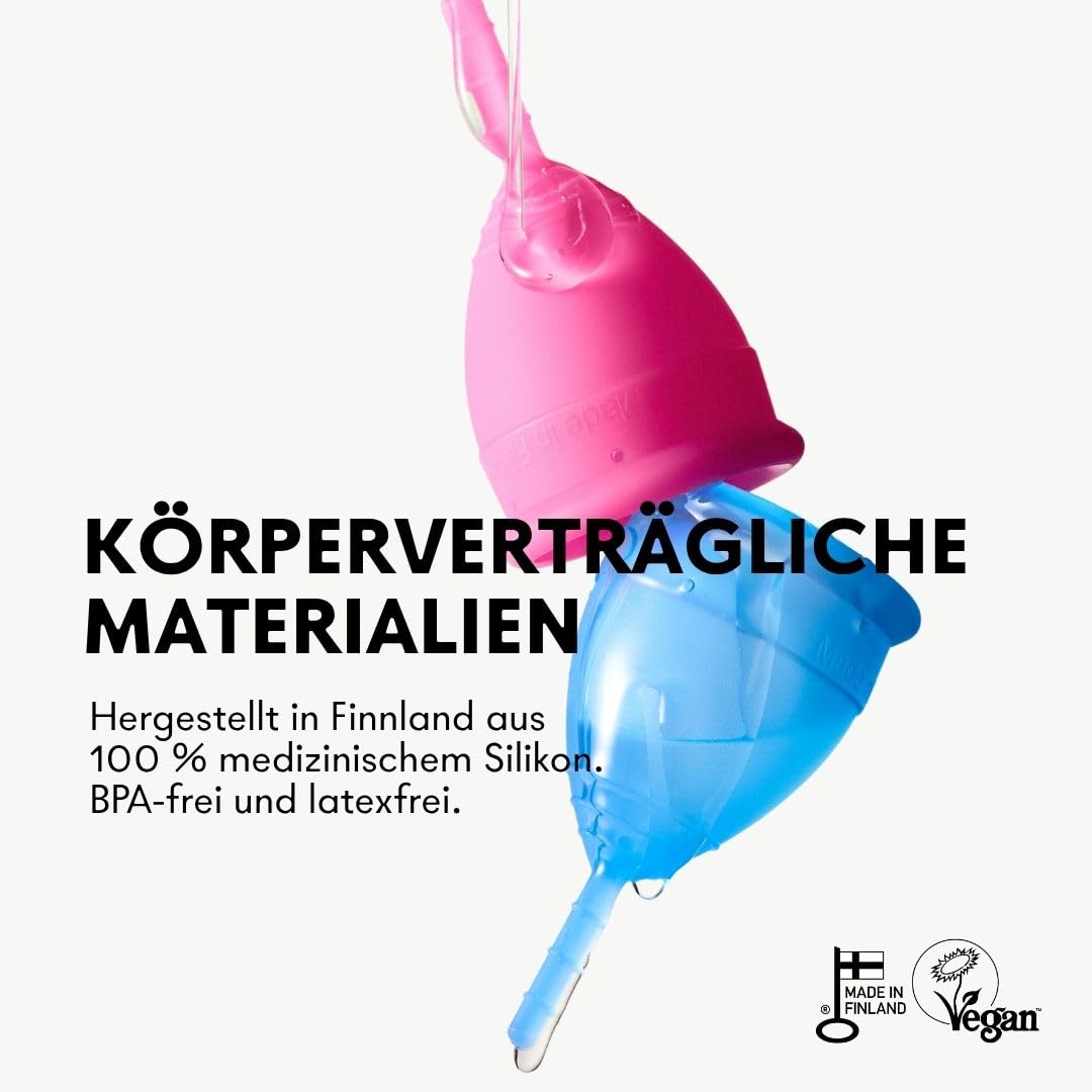 Lunette Menstruationstasse – Wiederverwendbare Periodentasse – BPA-freies Medizinisches Silikon – Bis zu 12 Stunden Komfort – Tampon-Alternative - Größe 2 Violet