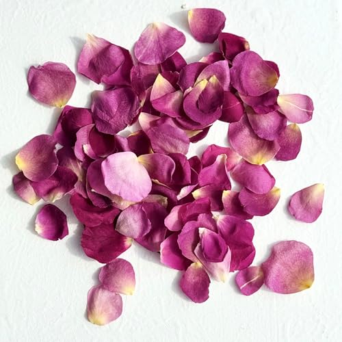 Edible Petals - 200ml - Freeze Dried Deep Pink Rose Petals - Certified Food Grade (545)
