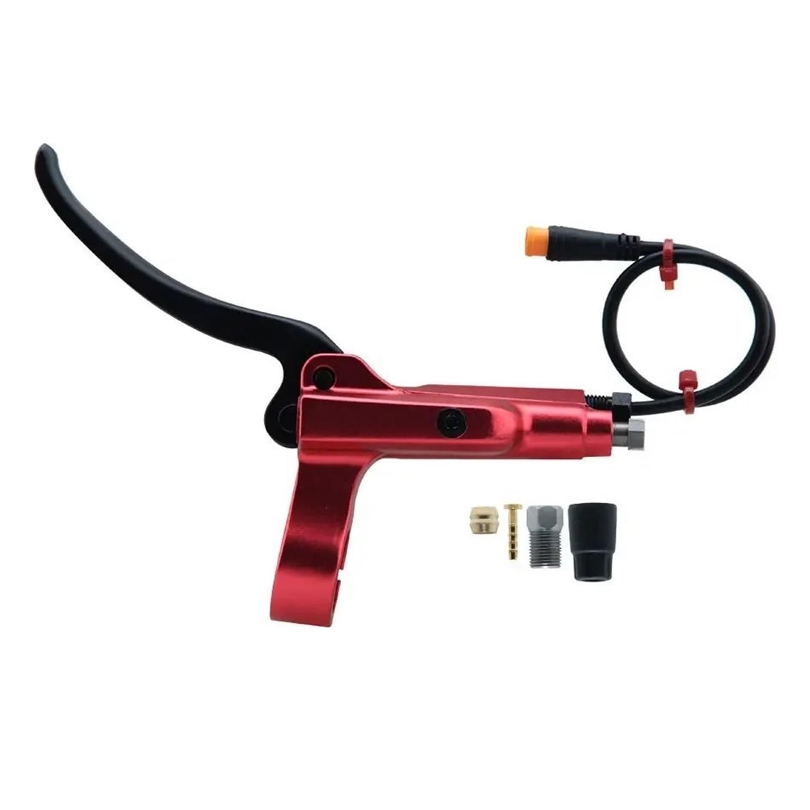 Oapncbvy Red Left Brake Handle 3 Pin For Bike Bicycle Motor Hydraulic Brakes Bikes Mountain Outdoor Cyling Accessories Bicycles Rear Brake Drum Bike Rear Brake Drum(Red Left)