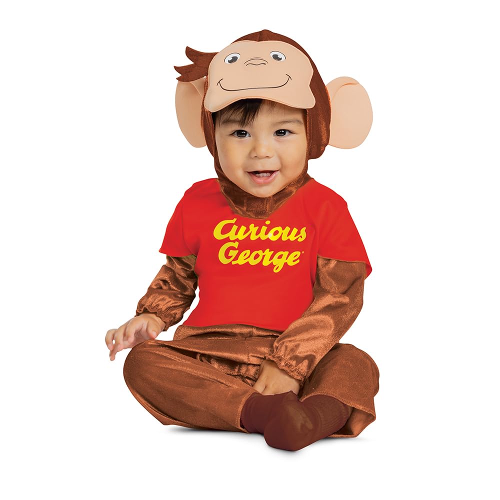 Disguise Costume di Curious George per bambini piccoli, 6-12 mesi
