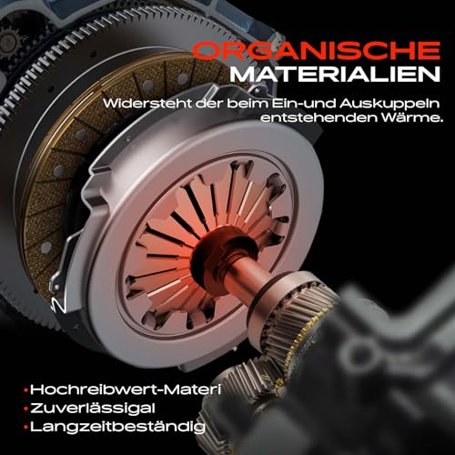 Frankberg Kupplungssatz 20 Zähne mit Ausrücklager und Synthetischem Fett Kompatibel mit Rio Schrägheck DC 1.3L 1.5L 2000-2005 Shuma FB 1.5L 1997-2001 Replace# 0K2A116510