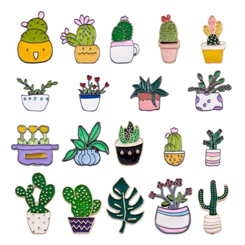 PandaHall 20 stücke Legierung Pflanze Emaille Pin Abzeichen 20 Stile Kaktus Grün Pflanze Cartoon Brosche Pin Abzeichen Revers Abzeichen für Kleidung Taschen Jacken Rucksäcke Zubehör Supplies PandaHall 20 stücke Legierung Pflanze Emaille Pin Abzeichen 20 Stile Kaktus Grün Pflanze Cartoon Brosche Pin Abzeichen Revers Abzeichen für Kleidung Taschen Jacken Rucksäcke Zubehör Supplies