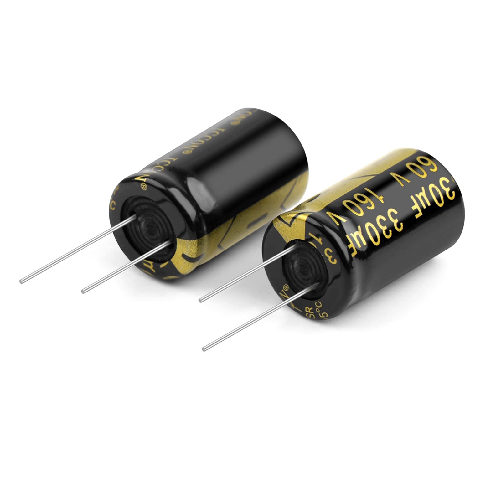 EFARMA Elektrolytkondensatoren, 10 Stück 160 V 330 uF Aluminium-Elektrolytkondensator mit geringem Widerstand, Größe 18 x 30 mm