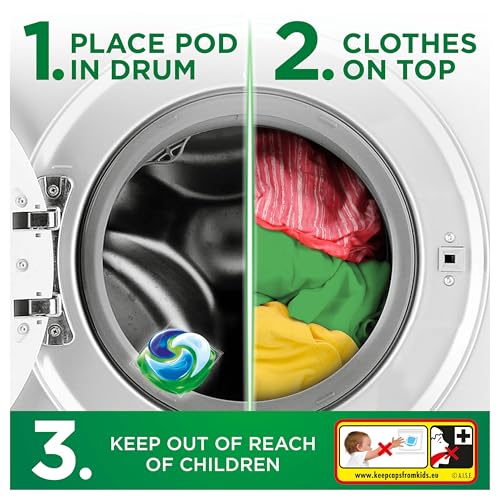 Ariel 4in1 PODS®, Washing Liquid Laundry Detergent Capsules 85 Washes, Original, Stain & Odour Removal in 1 Wash, Great Even In Cold & Short - Image 5