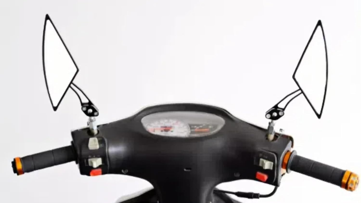 Universal Motorcycle Rearview Mirrors, 8MM/10MM, Multi-Color Set (Blue)