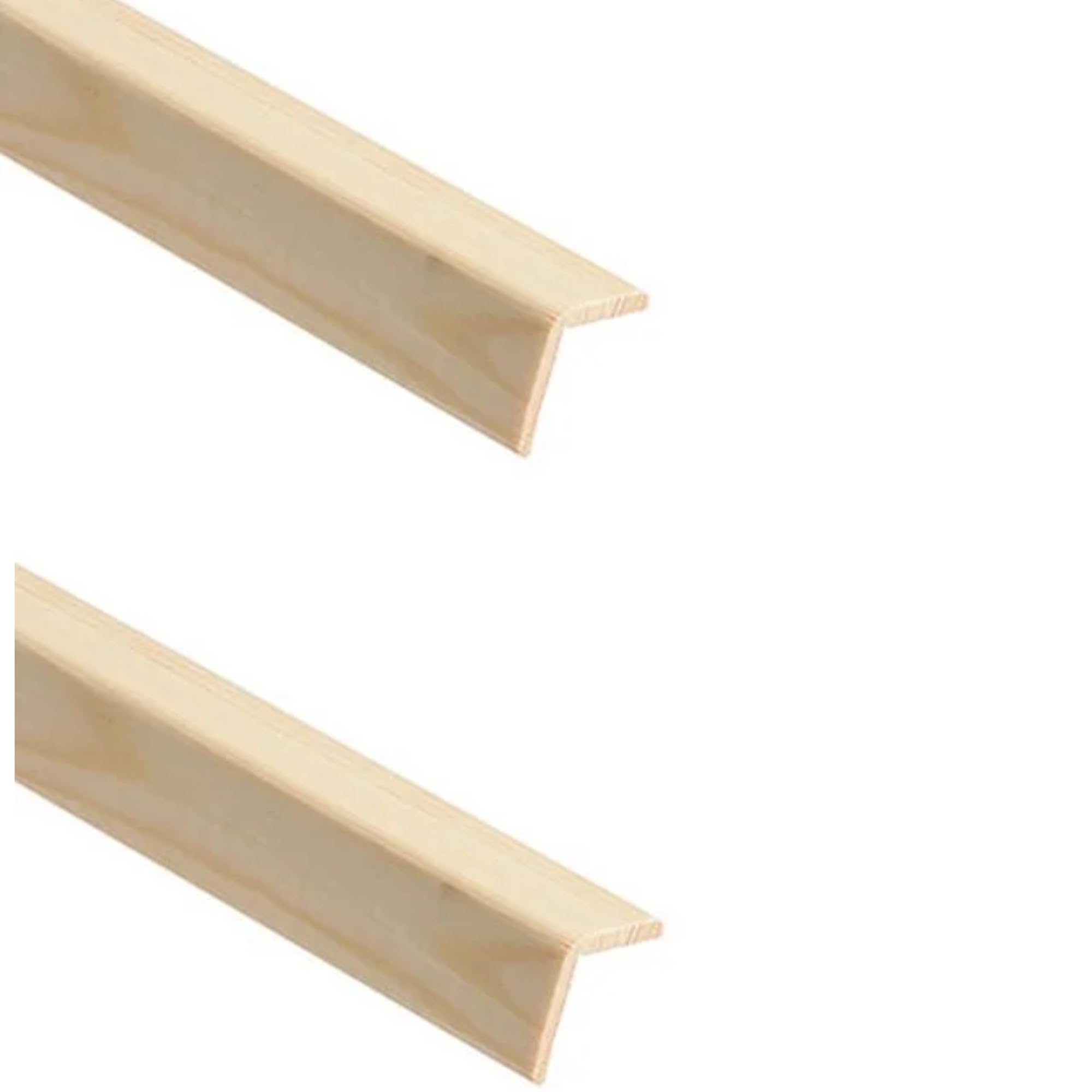 Pine Wood Cushion Corner Angle Edge Trim Timber 21x21-1m x 2 Total 2 Meters tm502