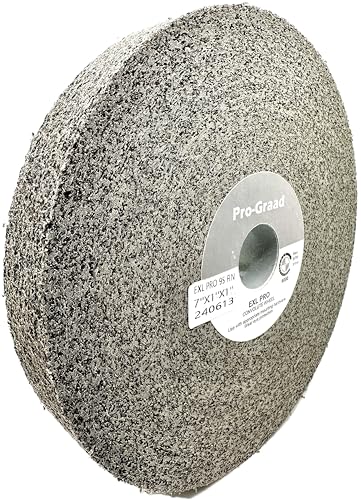 Image of EXL PRO Convolute Deburring Polishing Wheel - 7 inch x 1 inch x 1 inch 9S Fine Silicon Carbide - Professional Grade - Metal Deburring, Finishing and Polishing Wheel - (1 Pack)