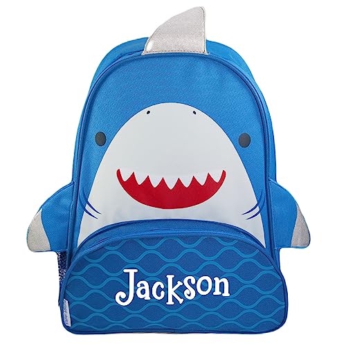 Stephen Joseph Kids Day Bag - Personalized Shoulder Bag - Shark Sidekick Tote - Back to School Travel Bag with Custom Name