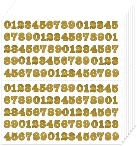 Amazon.com: SHUNYINLAI 1/2 Inch Self Adhesive Vinyl Number Stickers ...