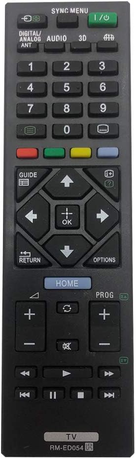New Replacement Sony Remote Control For TV RM-ED054 Sony bravia remote control SMART LCD LED TV KDL-32R424A KDL-40R470A KDL-40R471A KDL-40R473A KDL-46R470A KDL-46R473A - NO SETUP REQUIRED