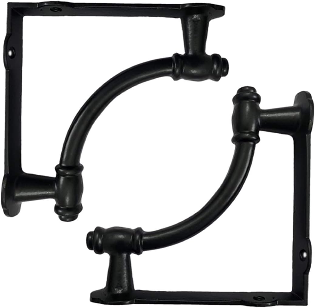 Adonai Hardware "Meshezaheel" Antique Iron Shelf Bracket (Supplied as 2 Pieces per Pack) - Antique Brass