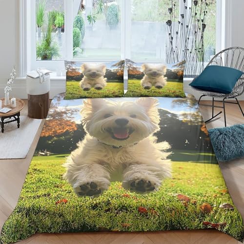 Parure de lit microfibre résistante et douce avec fermeture éclair solide 140x200