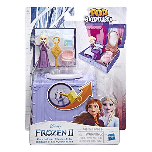 Disney Frozen Pop Adventures Elsa's Bedroom Pop-Up Playset With Handle, Including Elsa Doll, Diary, Chair, & Blanket Accessories - Toy For Kids Ages 3 & Up #TOP1