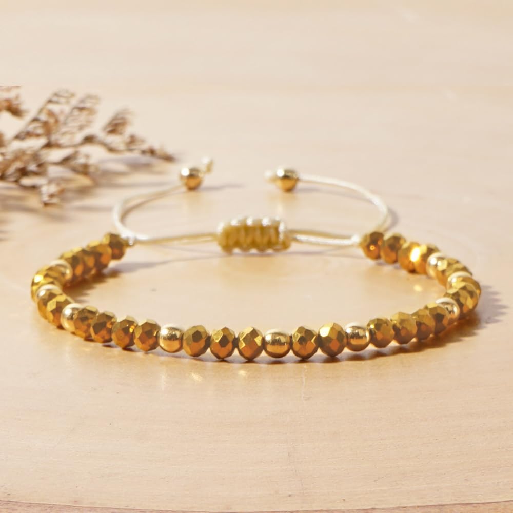 7Pcs Gold Colorful Gemstone Turquoise Beaded Braided Bracelets Set for Women, Handmade Natural Stone Crystal Adjustable String Rope Friendship Holiday Jewelry Birthday Gift - Image 6