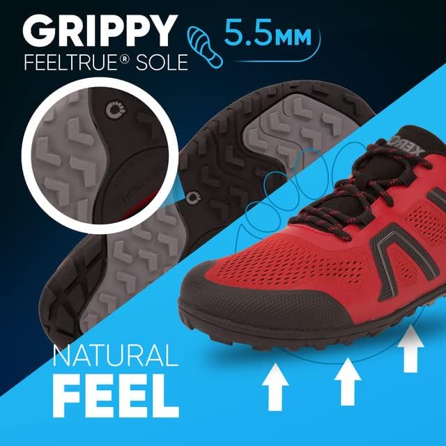 Vista 5 de Xero Shoes Tenis de correr Mesa Trail para hombre, ligeros caminos descalzos