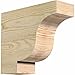 Ekena Millwork RFT04X10X12NEW00RDF Newport Rough Sawn Rustic Wood Rafter Tails