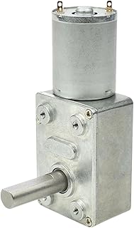 ELLANA Turbine Speed Geared Dc 12v Motor JGY370 Small Motors for Projects Dc High Torque Gate Motor Wiper Motor 8mm Shaft Solid Shaft Worm controllable (Color : 12V, Size : 6rpm)