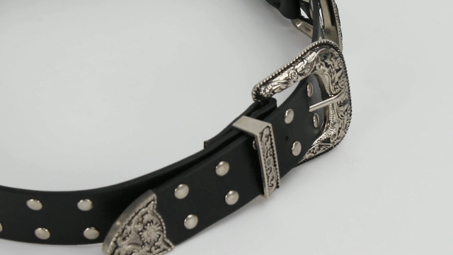 CLARA Women's Vintage Western Waist Double Buckle PU Leather