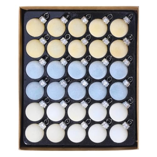 de Bolas Navideñas,Juego De 30 Bolas Felpudas Pequeñas Irrompibles - 30 Piezas Decoraciones Navideñas Decoración del Hogar para Navidad Interior Exterior Jardín Pared Boda Dormitorio