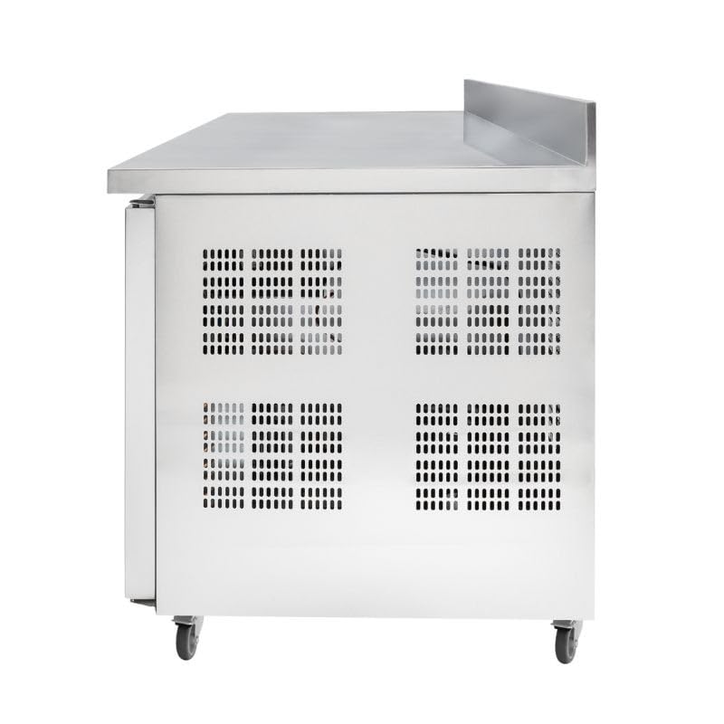 Table Réfrigérée 2 Portes GN 1/1 - Profondeur 700 avec Dosseret