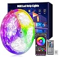 Ledagic Led Lights for Bedroom 100ft (1 Rolls of 100ft) Music Sync Color Changing Led Strip Lights with 60 Key Remote and App Control RGB Led Light Strip for Home Party Room Decoration