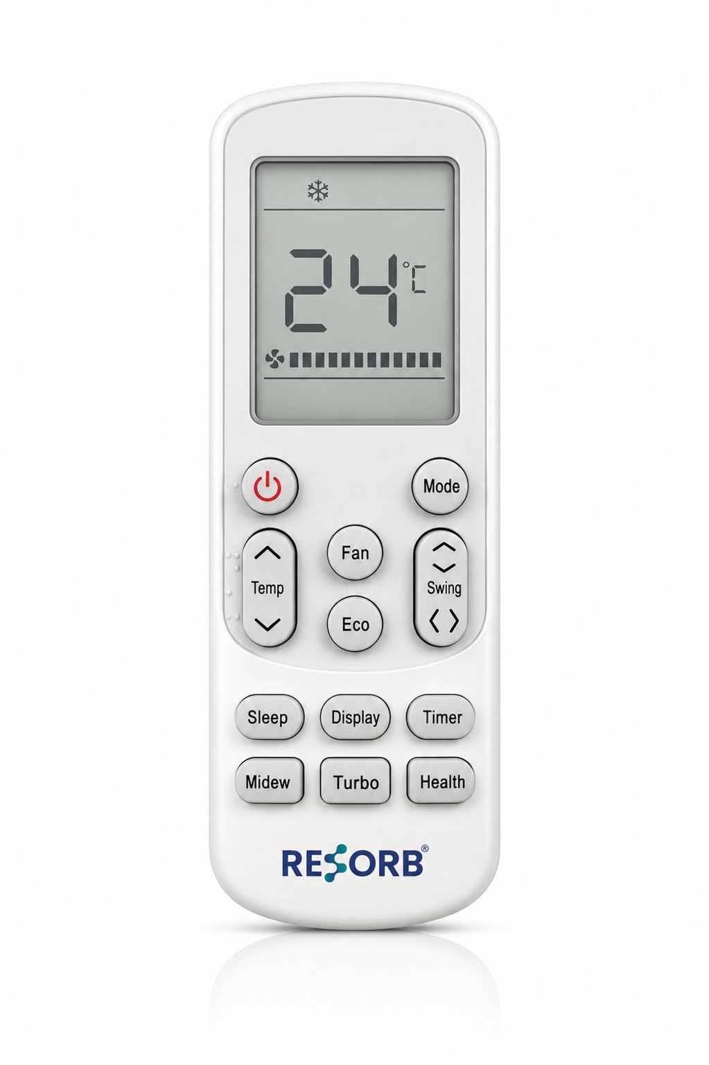 AC Remote Control Compatible with Godrej Air Conditioner | Power, Mode, Fan, Eco, Swing, Sleep, Display, Timer, Turbo & Health Functions | White | RE 191-image-45
