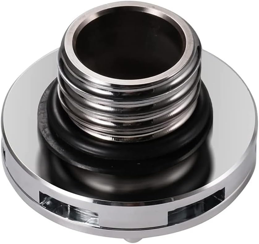 Riloer Motorcycle Gas Tank Oil Cap, Tank Cover, Compatible with Harley Dyna Softail Sportster Touring Road King Trike Freewheeler Wide Glide, Black