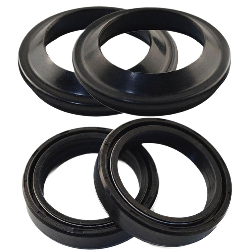 Sello de aceite del amortiguador de horquilla de motocicleta y labio de cubierta 41x53x8 41x53 Compatible con FZS600 YZF R1 XT600 XT600E FZS 600