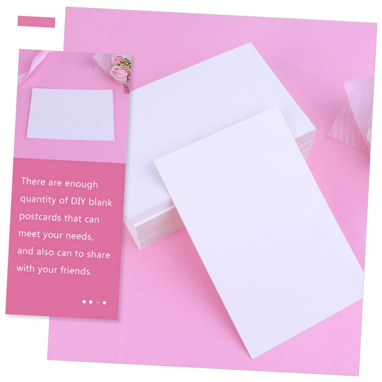 Tarjetas de Felicitación en Blanco de Papel Kraft 200 Piezas Color Claro