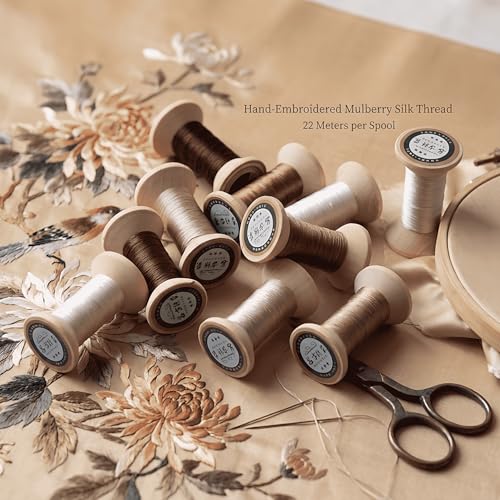 Image of Natural 100% Mulberry Handmade Embroidery Silk Thread Silk Floss (24)