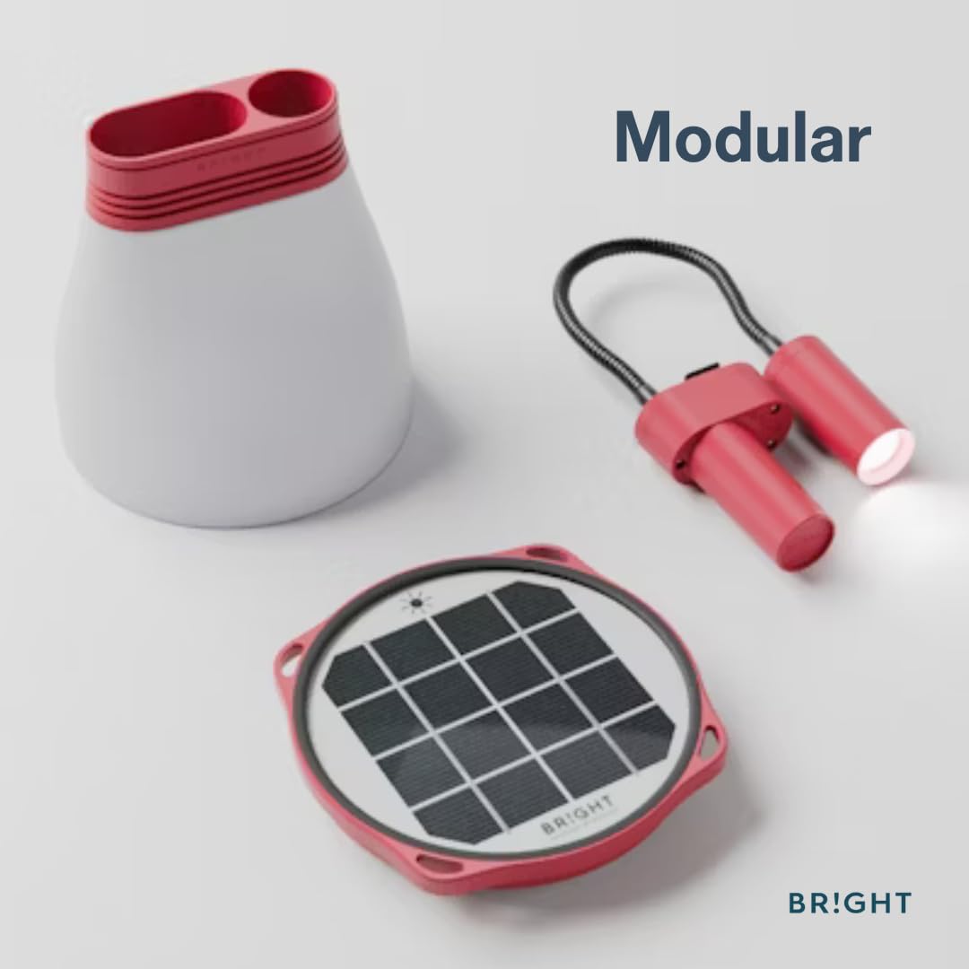 BRIGHT SunBell 80 – lampada solare da esterno, 2200 mAh, ricaricabile via USB e solare, resistente alle intemperie, ideale per esterni ed emergenze