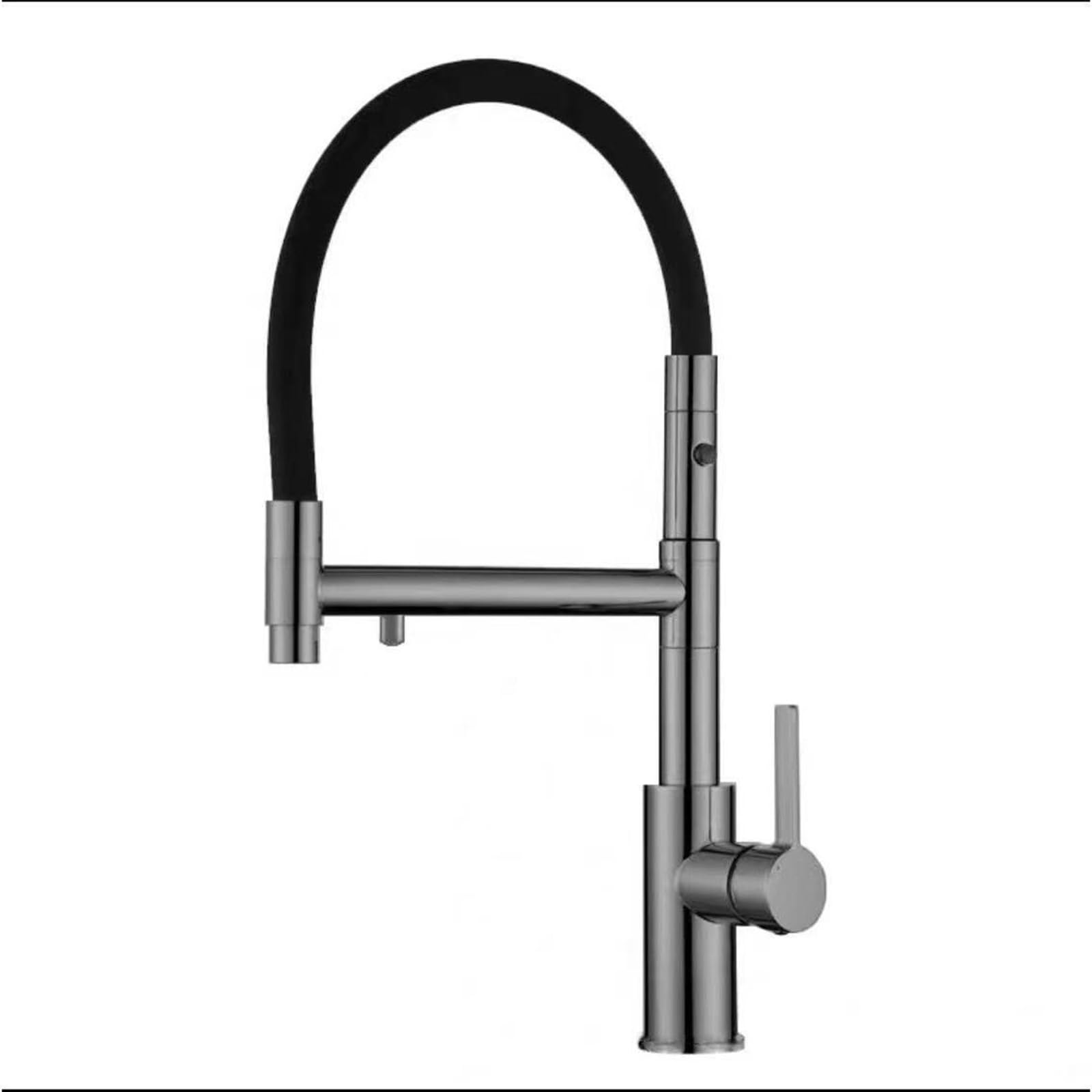 ZYCHSJXA 3 Way Kitchen Tap Pull Out Grey Swivel Sink Mixer Taps Spray Head Flexible Double Outlet Faucet