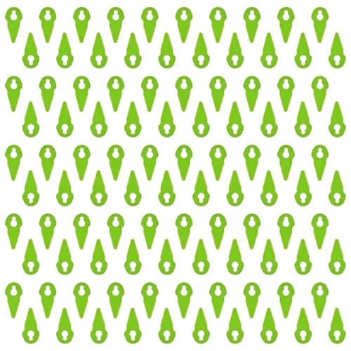 Poweka 100pcs Strimmer Blades Compatible with Gtech ST01 ST02 ST04 ST20 Grass Trimmer Lawnmower Plastic Cutting Blade