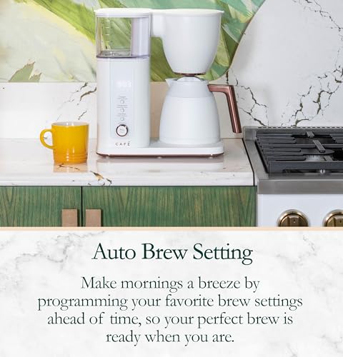 Café Specialty Drip Coffee Maker | 10-Cup Insulated Thermal Carafe | WiFi Enabled Voice-to-Brew Technology | Smart Home Kitchen Essentials | SCA Certified, Barista-Quality Brew | Matte White