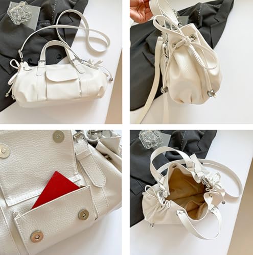 Women Slouchy Boston Bag Soft Pu Leather Crossbody Bags for Women Floppy Top Handle Satchel Underarm Shoulder Handbag 20252